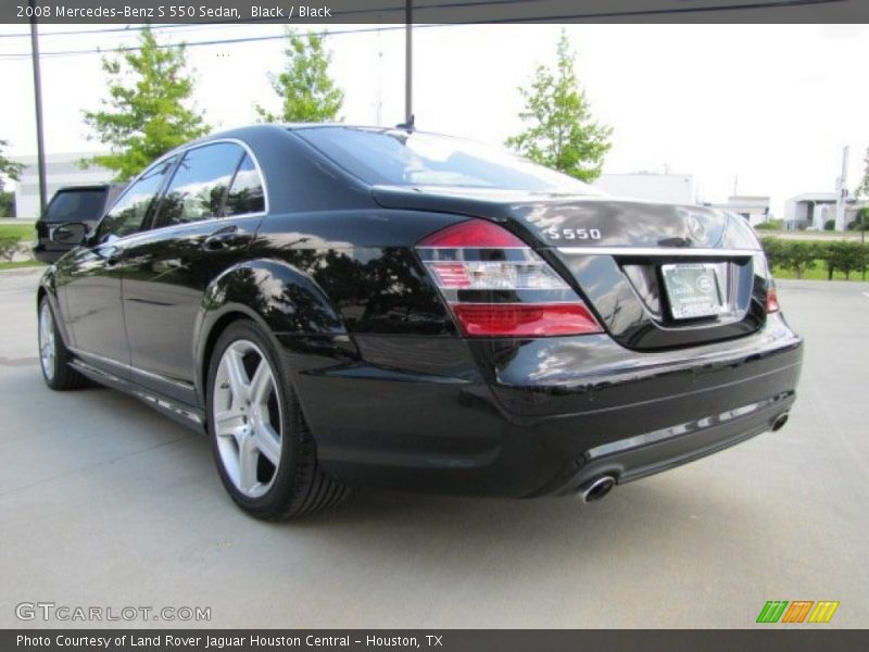 Black / Black 2008 Mercedes-Benz S 550 Sedan