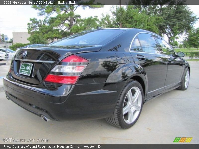 Black / Black 2008 Mercedes-Benz S 550 Sedan