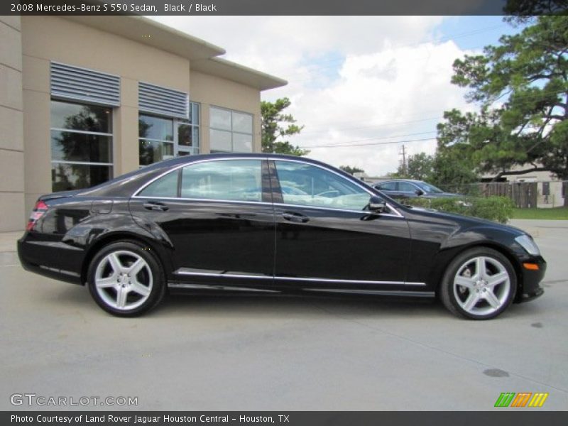 Black / Black 2008 Mercedes-Benz S 550 Sedan