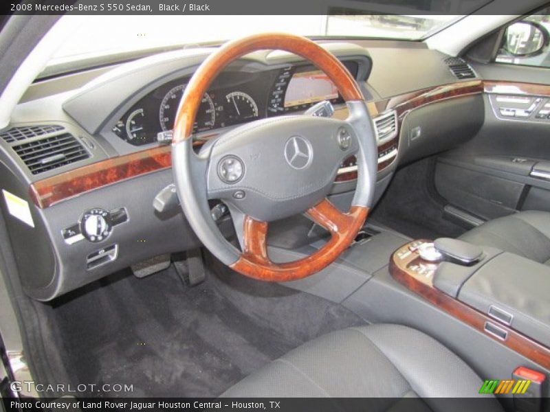 Black / Black 2008 Mercedes-Benz S 550 Sedan