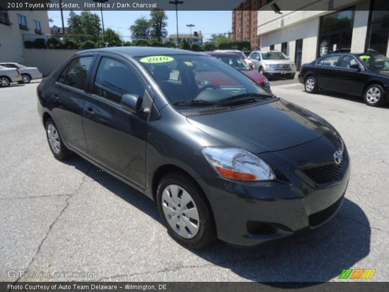 Flint Mica / Dark Charcoal 2010 Toyota Yaris Sedan