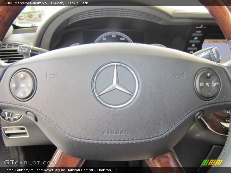 Black / Black 2008 Mercedes-Benz S 550 Sedan