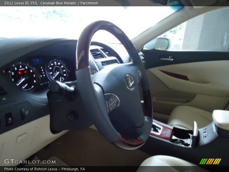 Cerulean Blue Metallic / Parchment 2012 Lexus ES 350