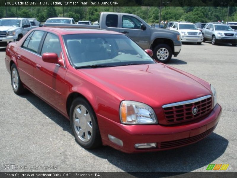 Crimson Pearl Red / Dark Gray 2001 Cadillac DeVille DTS Sedan