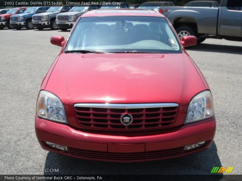 Crimson Pearl Red / Dark Gray 2001 Cadillac DeVille DTS Sedan