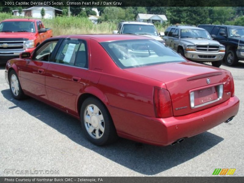 Crimson Pearl Red / Dark Gray 2001 Cadillac DeVille DTS Sedan