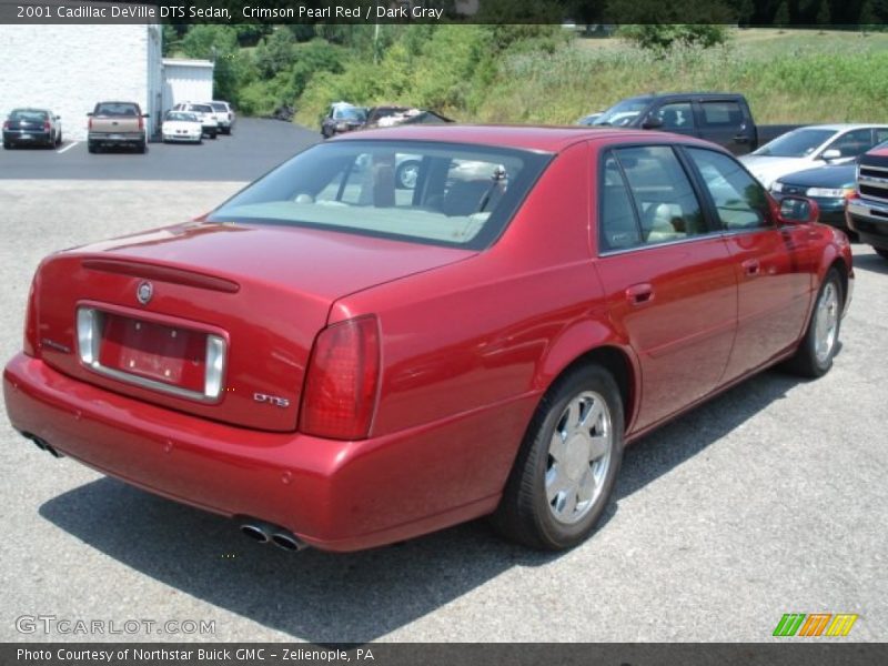 Crimson Pearl Red / Dark Gray 2001 Cadillac DeVille DTS Sedan