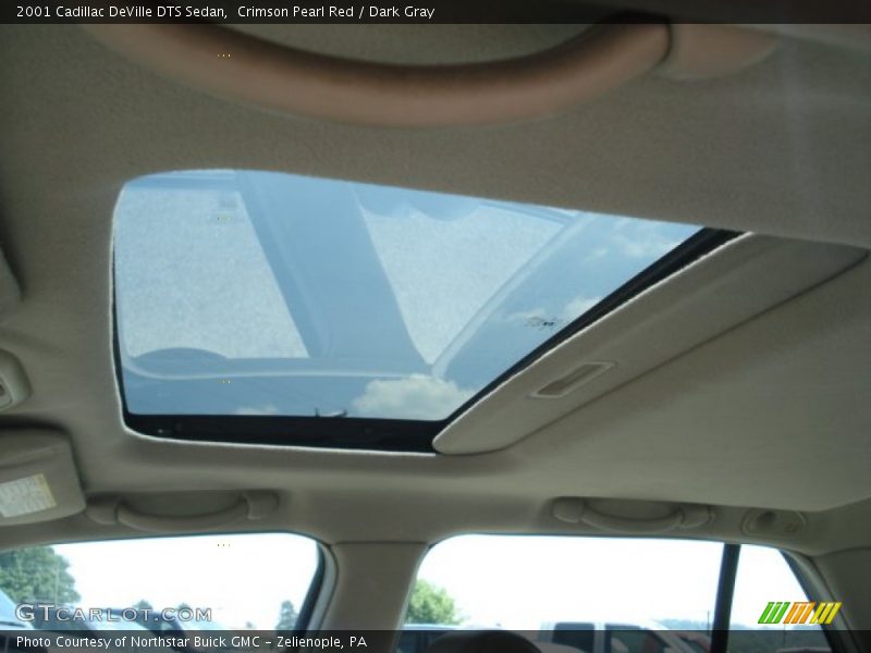 Crimson Pearl Red / Dark Gray 2001 Cadillac DeVille DTS Sedan