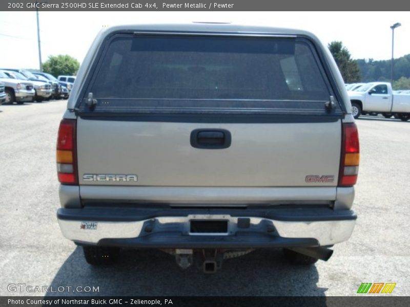 Pewter Metallic / Pewter 2002 GMC Sierra 2500HD SLE Extended Cab 4x4