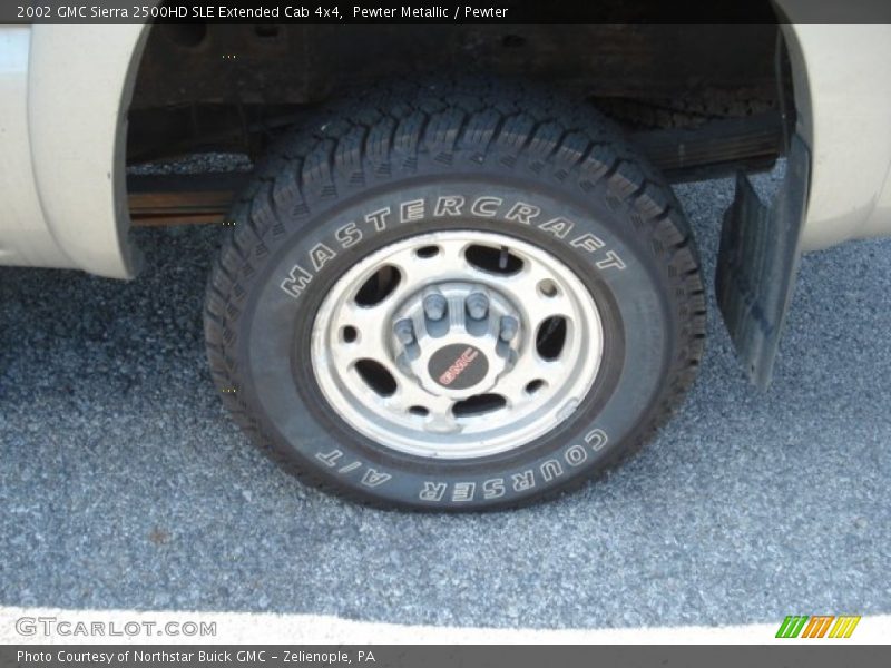 Pewter Metallic / Pewter 2002 GMC Sierra 2500HD SLE Extended Cab 4x4