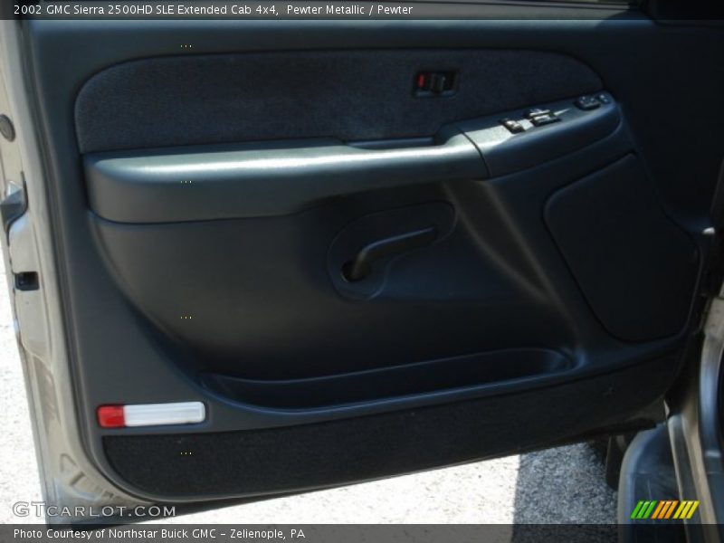 Pewter Metallic / Pewter 2002 GMC Sierra 2500HD SLE Extended Cab 4x4