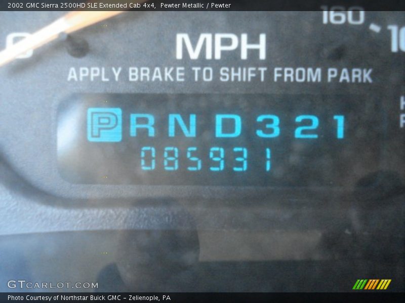 Pewter Metallic / Pewter 2002 GMC Sierra 2500HD SLE Extended Cab 4x4