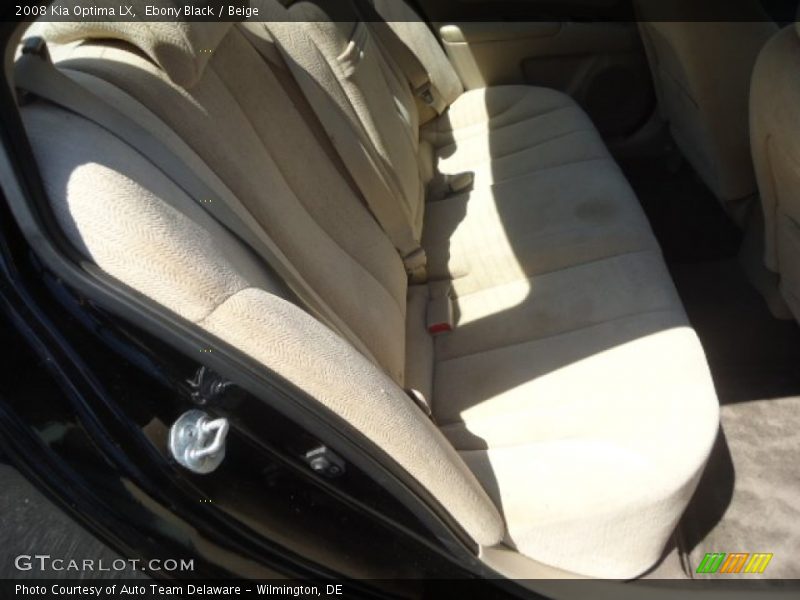 Ebony Black / Beige 2008 Kia Optima LX