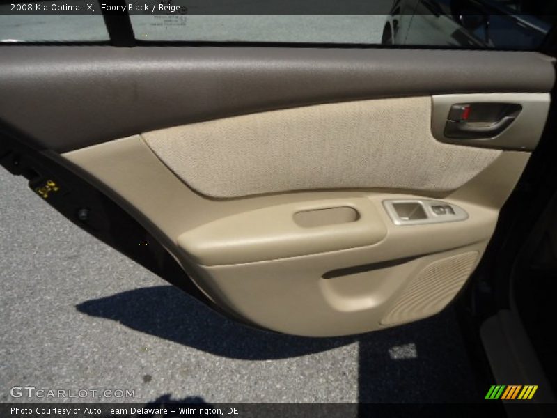 Ebony Black / Beige 2008 Kia Optima LX