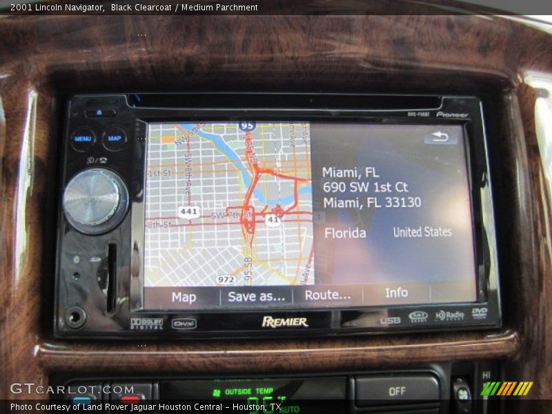 Navigation of 2001 Navigator 