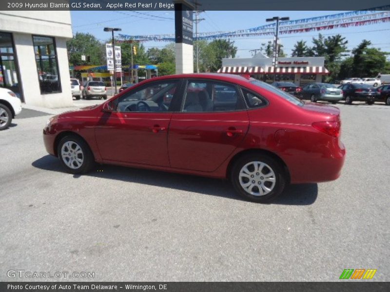 Apple Red Pearl / Beige 2009 Hyundai Elantra GLS Sedan