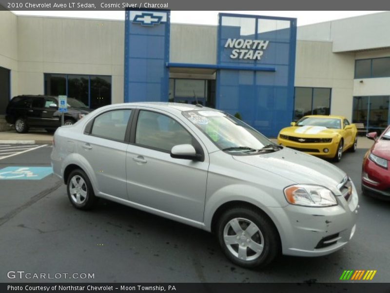 Cosmic Silver / Charcoal 2010 Chevrolet Aveo LT Sedan