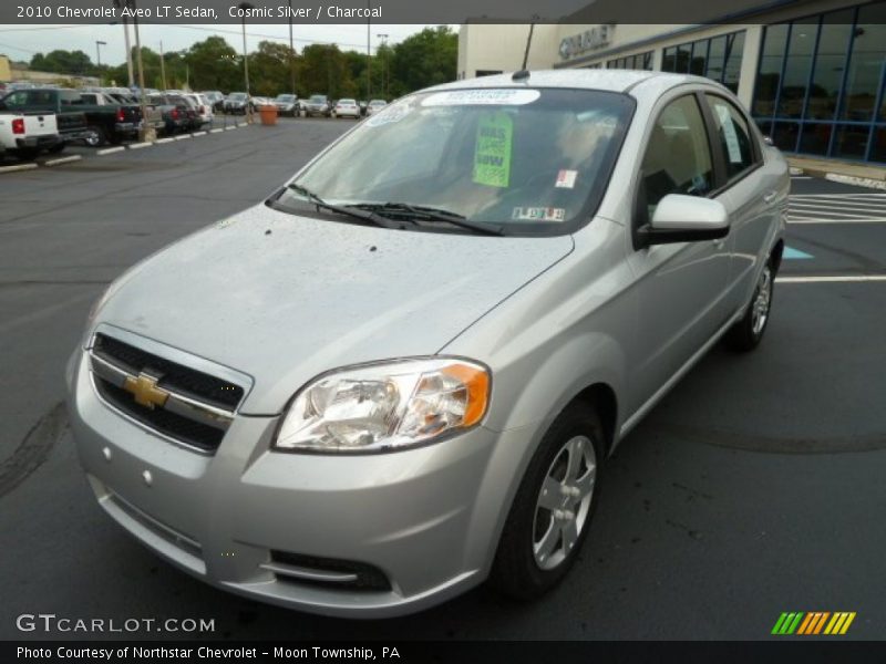 Cosmic Silver / Charcoal 2010 Chevrolet Aveo LT Sedan