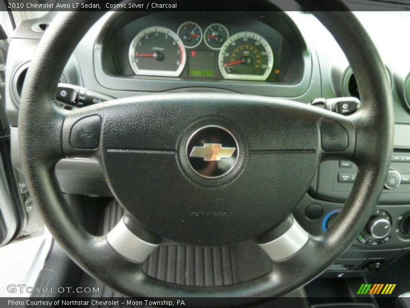 Cosmic Silver / Charcoal 2010 Chevrolet Aveo LT Sedan