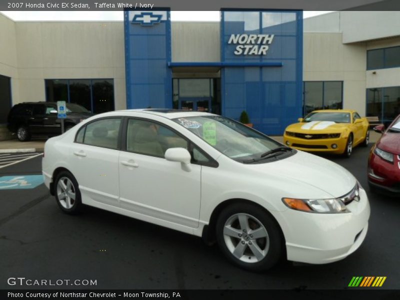 Taffeta White / Ivory 2007 Honda Civic EX Sedan