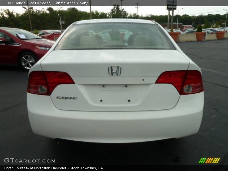 Taffeta White / Ivory 2007 Honda Civic EX Sedan