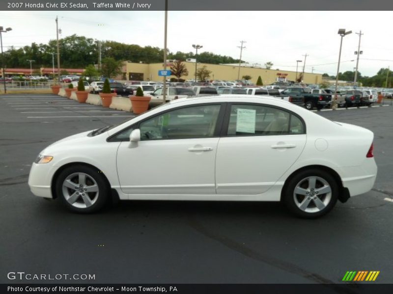 Taffeta White / Ivory 2007 Honda Civic EX Sedan