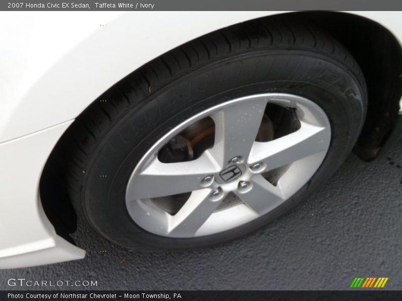 Taffeta White / Ivory 2007 Honda Civic EX Sedan