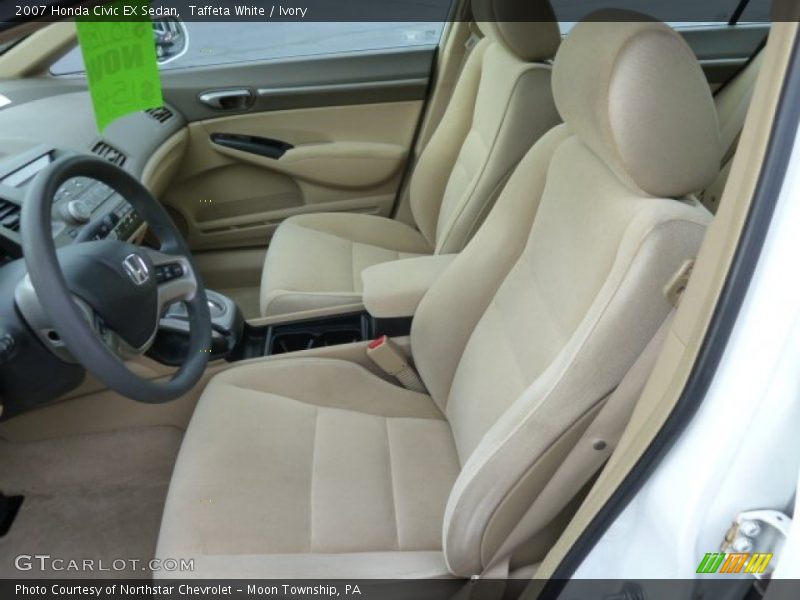 Taffeta White / Ivory 2007 Honda Civic EX Sedan