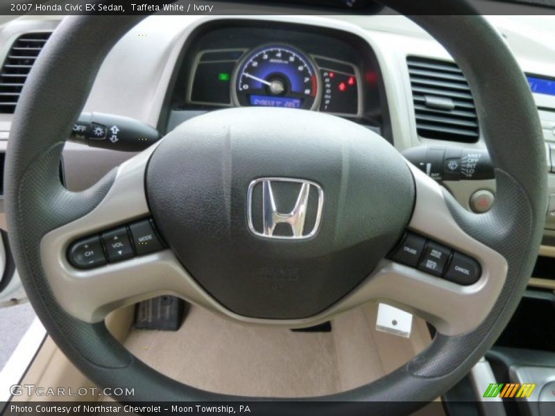 Taffeta White / Ivory 2007 Honda Civic EX Sedan