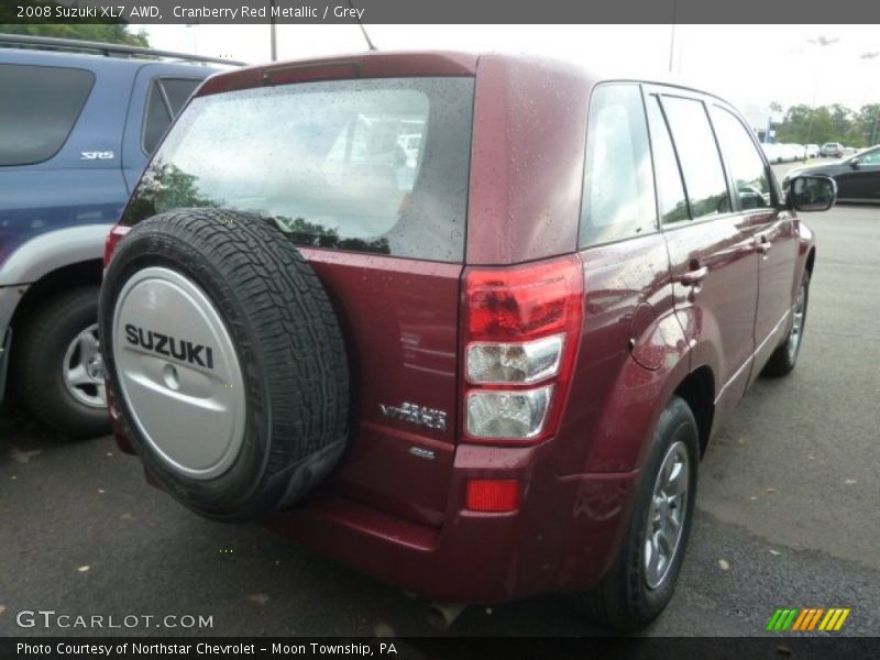 Cranberry Red Metallic / Grey 2008 Suzuki XL7 AWD