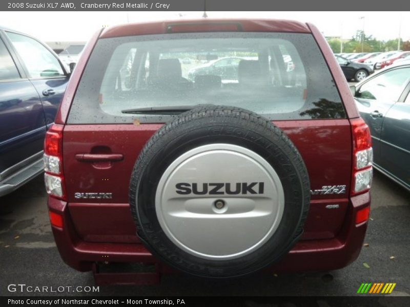 Cranberry Red Metallic / Grey 2008 Suzuki XL7 AWD