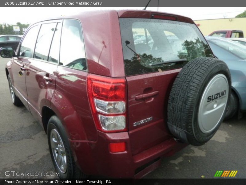 Cranberry Red Metallic / Grey 2008 Suzuki XL7 AWD