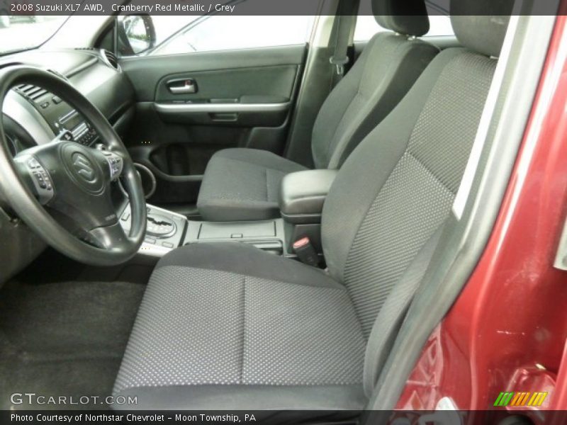Cranberry Red Metallic / Grey 2008 Suzuki XL7 AWD