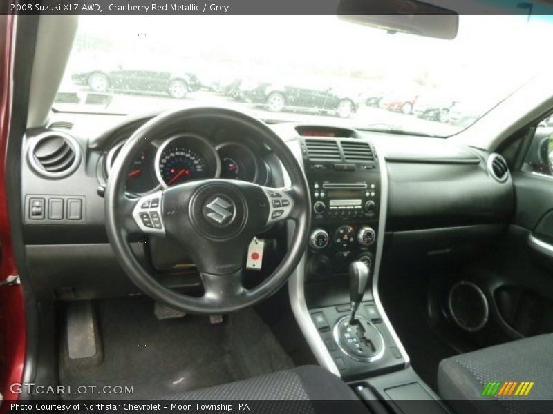 Cranberry Red Metallic / Grey 2008 Suzuki XL7 AWD