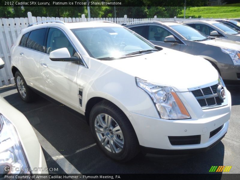 Platinum Ice Tricoat / Shale/Brownstone 2012 Cadillac SRX Luxury