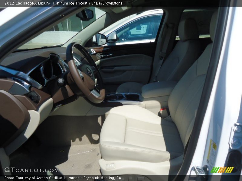 Platinum Ice Tricoat / Shale/Brownstone 2012 Cadillac SRX Luxury