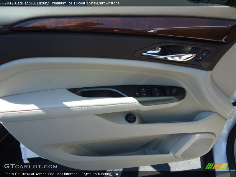 Platinum Ice Tricoat / Shale/Brownstone 2012 Cadillac SRX Luxury