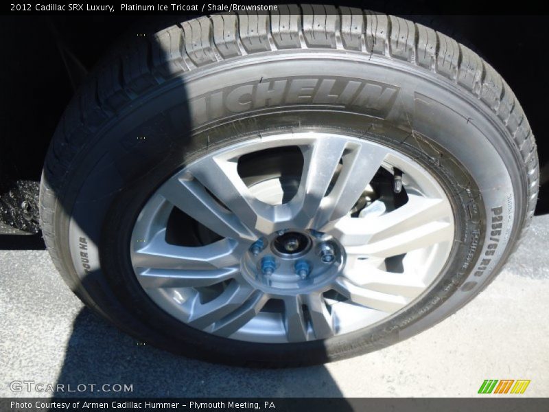 Platinum Ice Tricoat / Shale/Brownstone 2012 Cadillac SRX Luxury