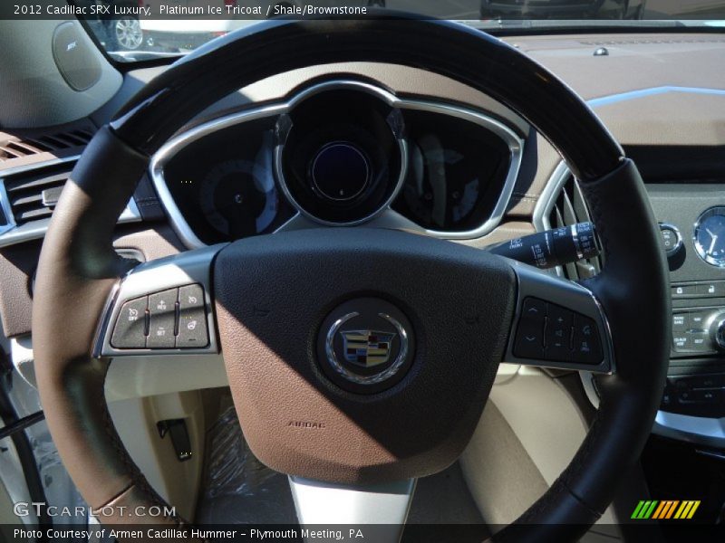 Platinum Ice Tricoat / Shale/Brownstone 2012 Cadillac SRX Luxury