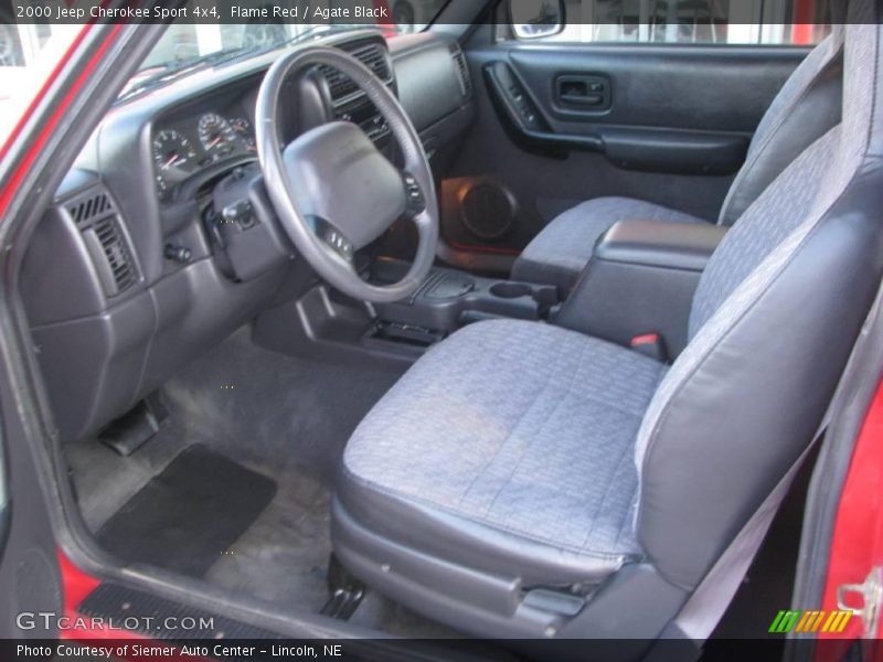 Flame Red / Agate Black 2000 Jeep Cherokee Sport 4x4