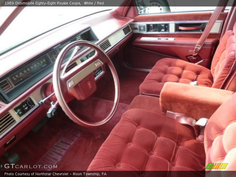  1989 Eighty-Eight Royale Coupe Red Interior