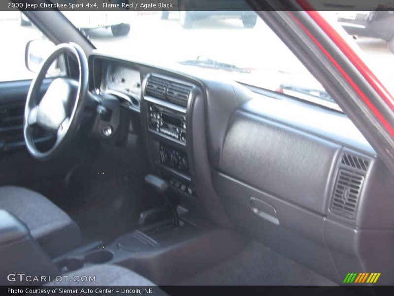 Flame Red / Agate Black 2000 Jeep Cherokee Sport 4x4