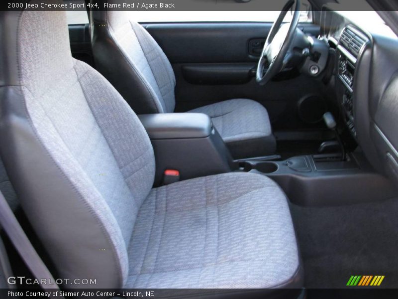 Flame Red / Agate Black 2000 Jeep Cherokee Sport 4x4