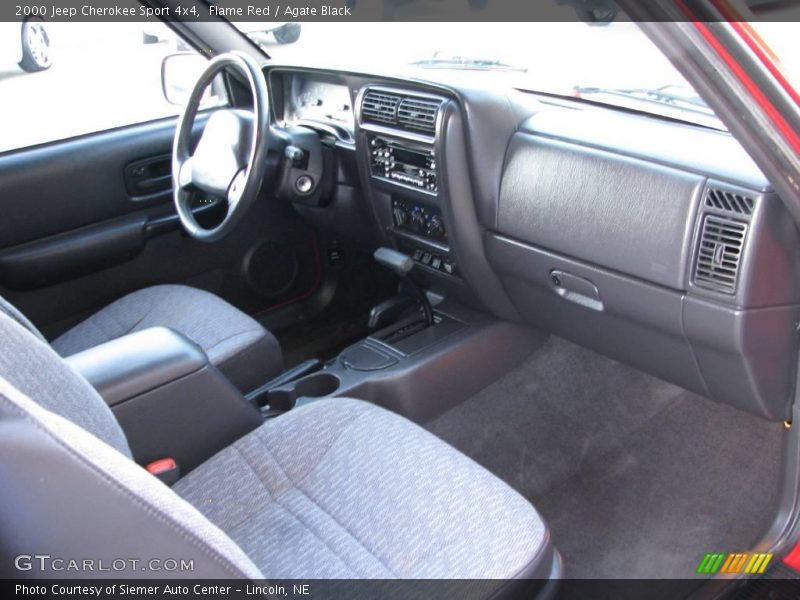 Flame Red / Agate Black 2000 Jeep Cherokee Sport 4x4