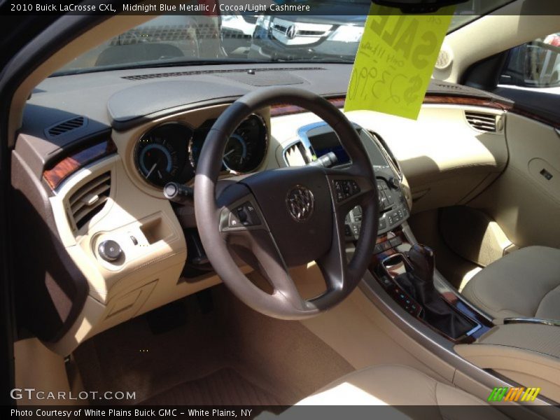 Midnight Blue Metallic / Cocoa/Light Cashmere 2010 Buick LaCrosse CXL