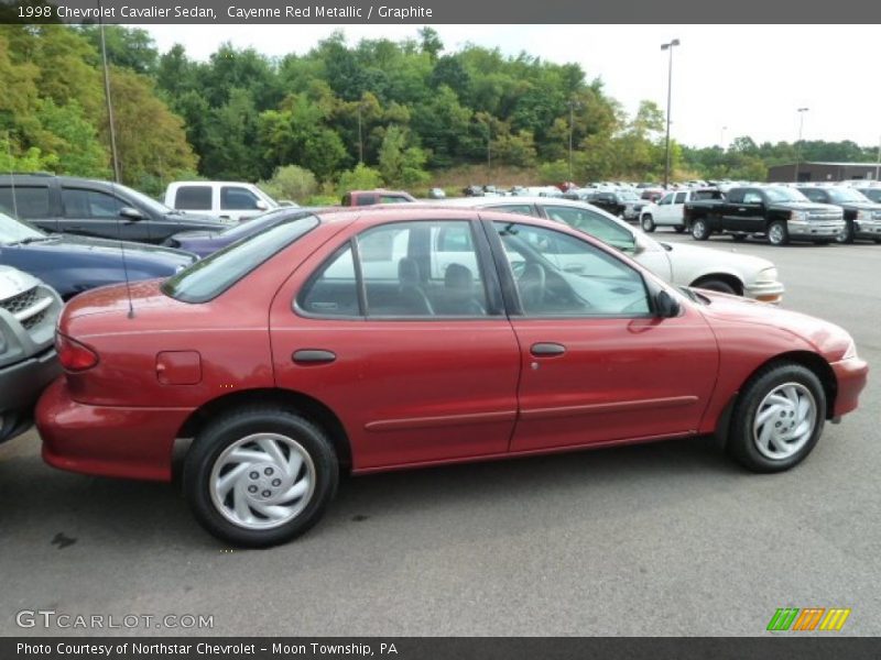  1998 Cavalier Sedan Cayenne Red Metallic