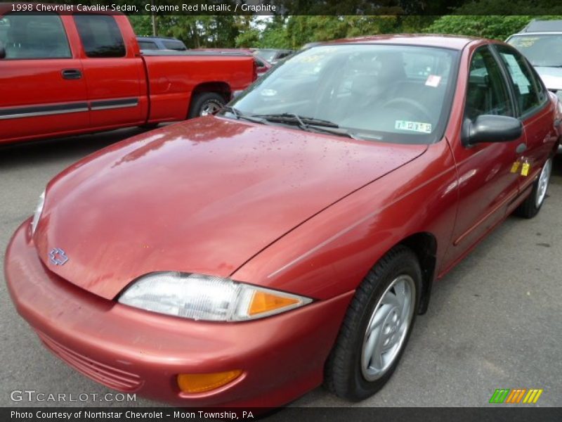 Cayenne Red Metallic / Graphite 1998 Chevrolet Cavalier Sedan