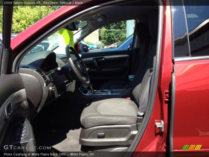 Red Jewel Tintcoat / Black 2009 Saturn Outlook XE