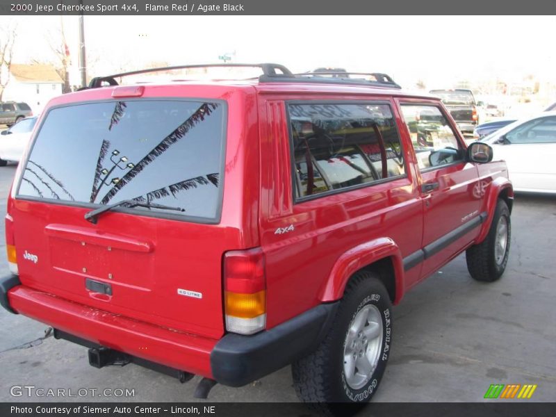 Flame Red / Agate Black 2000 Jeep Cherokee Sport 4x4