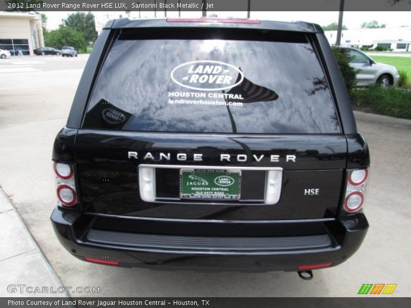 Santorini Black Metallic / Jet 2012 Land Rover Range Rover HSE LUX